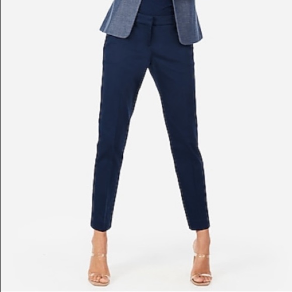 Express columnist blue pin strip pants